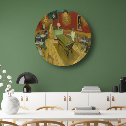 Het Nachtcafé - Vincent van Gogh forex muurcirkel
