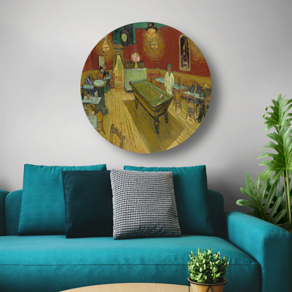 Het Nachtcafé - Vincent van Gogh forex muurcirkel