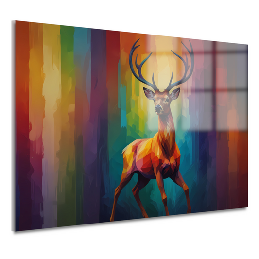 Abstract Kubistisch Hert in Kleur acrylglas