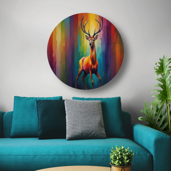Abstract Kubistisch Hert in Kleur forex muurcirkel