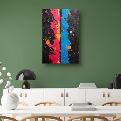 Abstract  met Kleurrijk Verfspatten poster