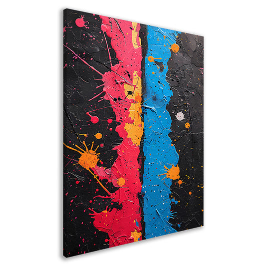 Abstract  met Kleurrijk Verfspatten canvas