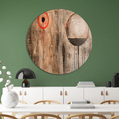 Abstract schilderij met cirkels en lijnen forex muurcirkel