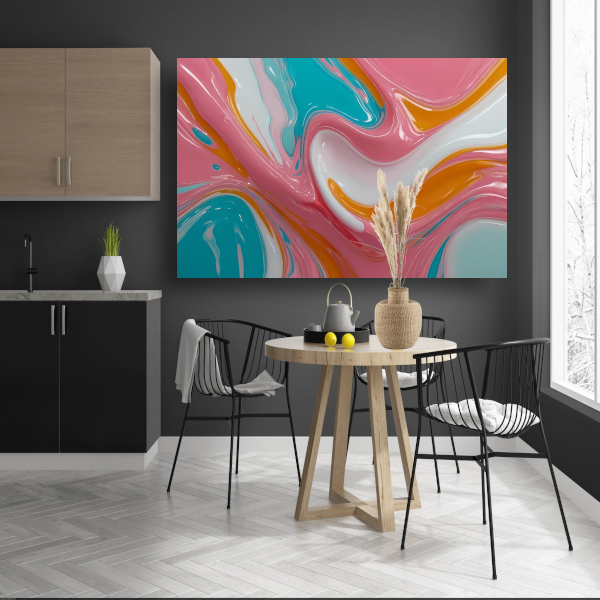 Stromende Kleurrijkheid in Moderne Abstractie acrylglas