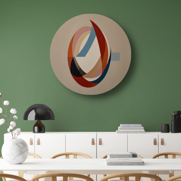 Abstracte symmetrie met cirkels en lijnen forex muurcirkel