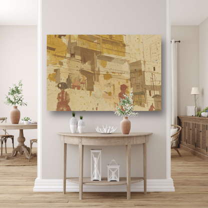 Epressionistische stadsgezicht acrylglas