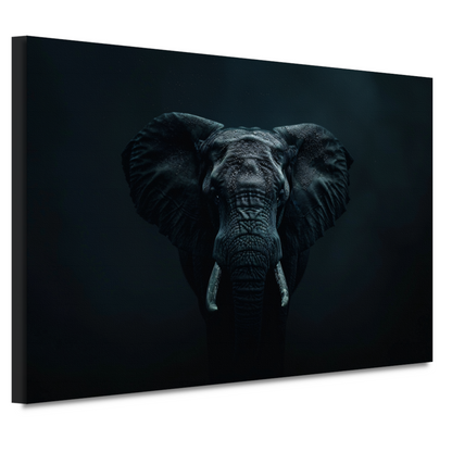 Stille Nacht met de Koning der Dieren canvas