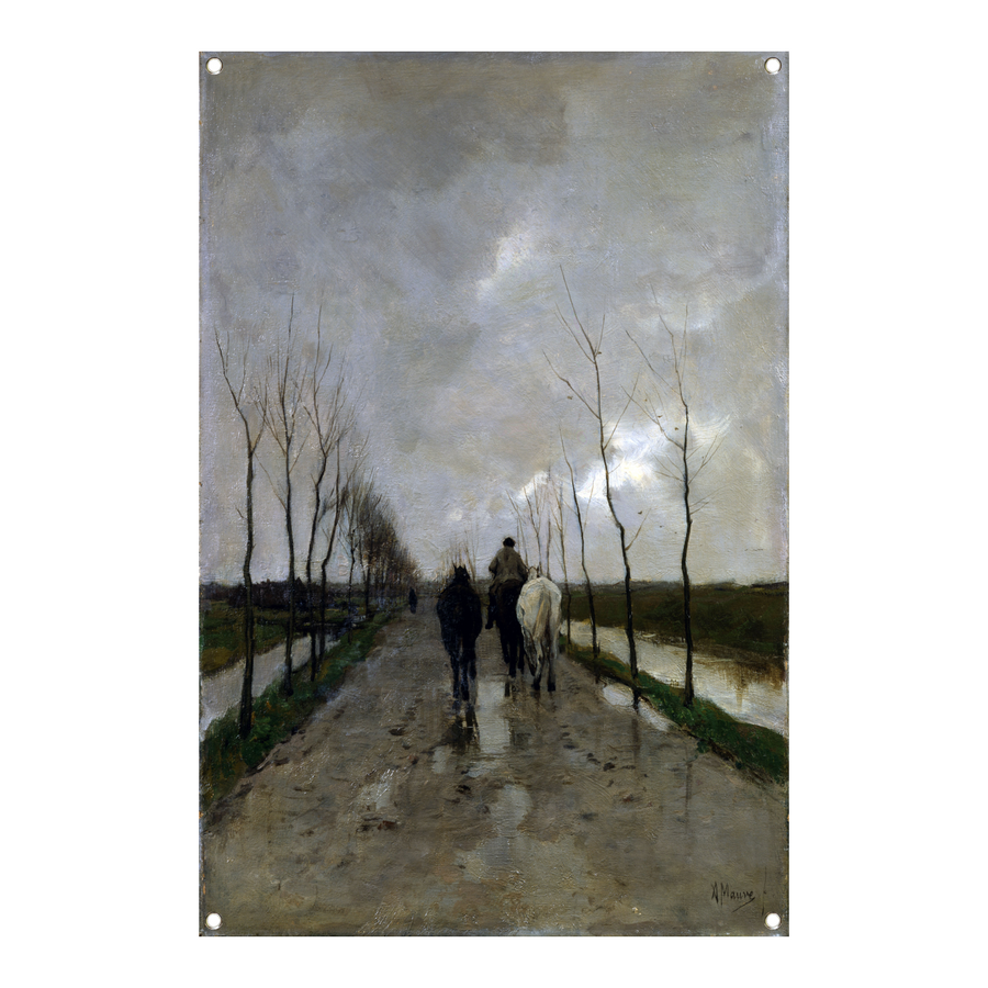 Langs de waterkant - Anton Mauve tuinposter