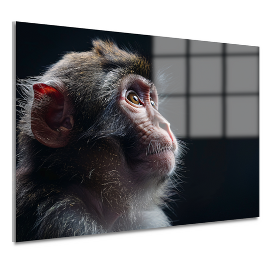 Reflectieve Blik van een Aap in het Duister acrylglas