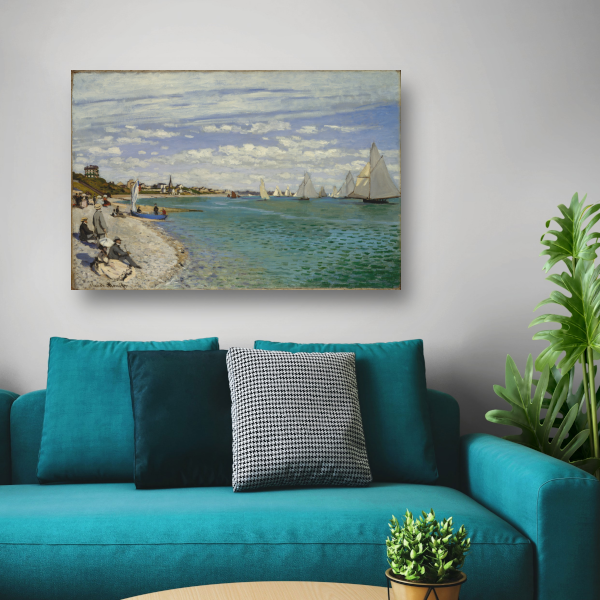Regatta in Sainte-Adresse - Claude Monet acrylglas