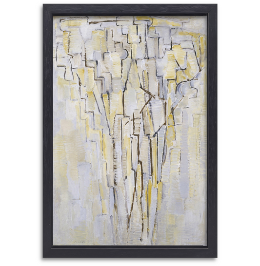Boom - Piet Mondriaan canvas met baklijst