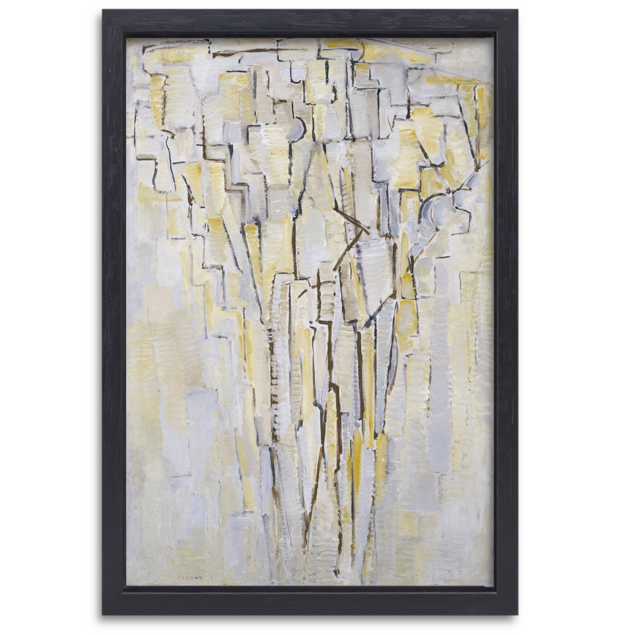 Boom - Piet Mondriaan canvas met baklijst