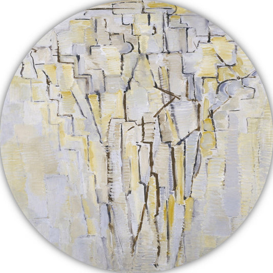 Boom - Piet Mondriaan aluminium muurcirkel
