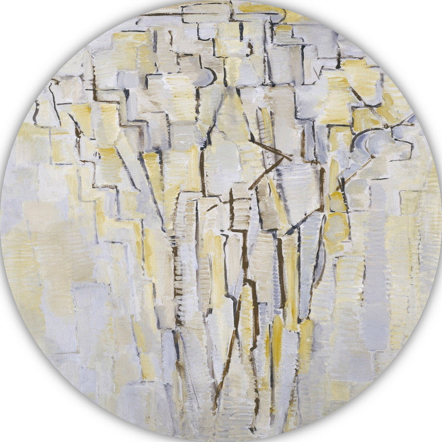 Boom - Piet Mondriaan aluminium muurcirkel