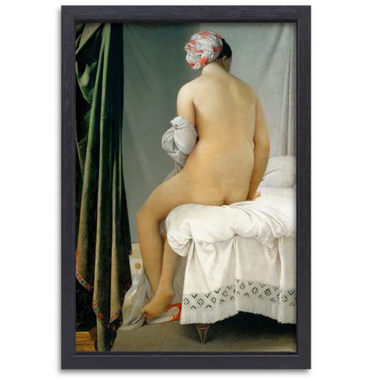 De zwemmer van Valpençon - Jean-Auguste-Dominique Ingres canvas met baklijst