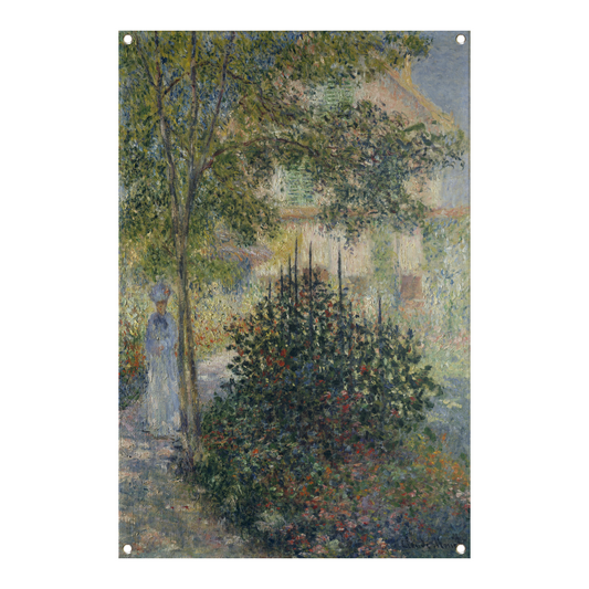 Camille Monet in de tuin van Argenteuil - Claude Monet tuinposter