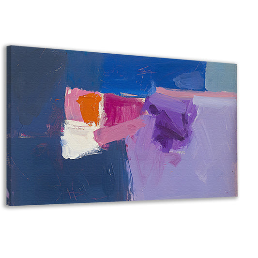 Abstract schilderij met kleurrijke vormen canvas
