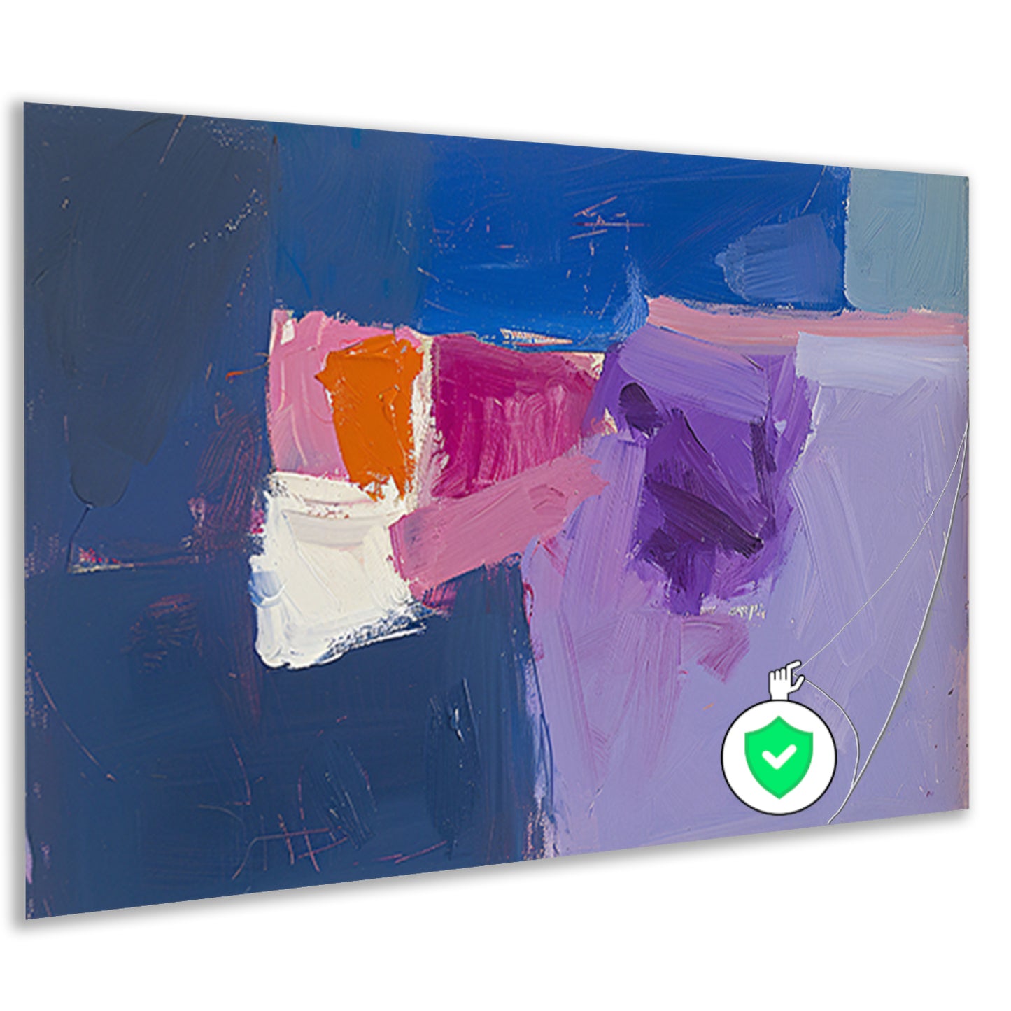 Abstract schilderij met kleurrijke vormen poster