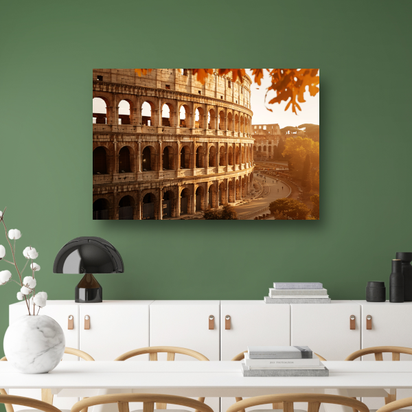 Colosseum herfstpracht canvas met baklijst