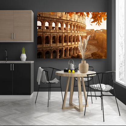 Colosseum herfstpracht canvas met baklijst