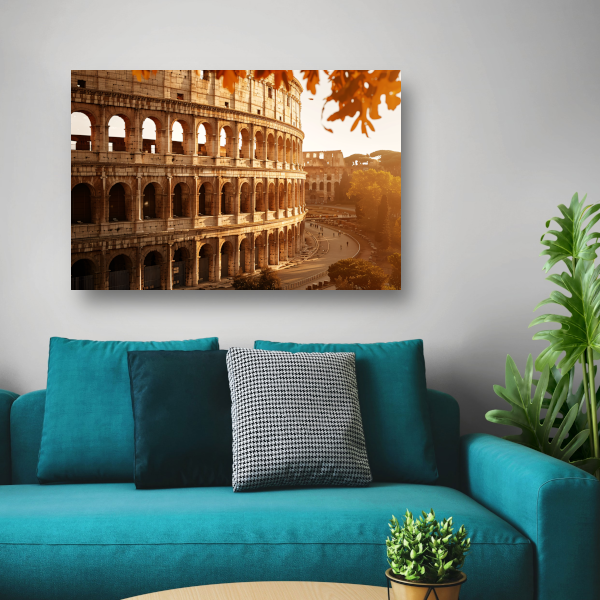 Colosseum herfstpracht canvas met baklijst