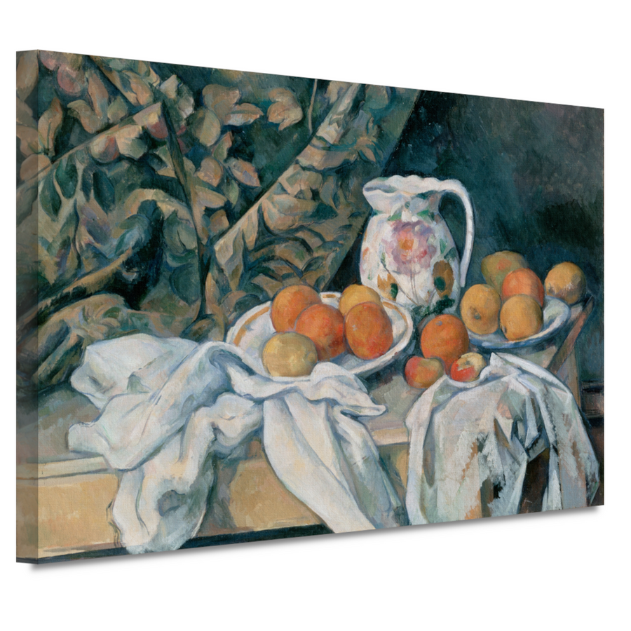 Stilleven met een gordijn - Paul Cézanne canvas