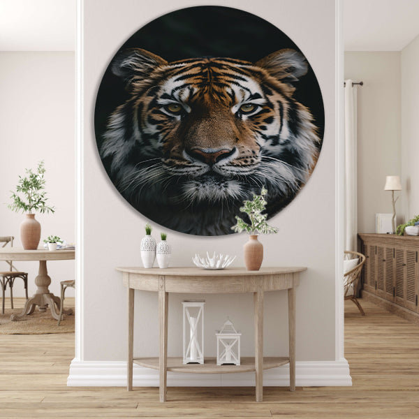 Portret van een majestueuze tijger forex muurcirkel