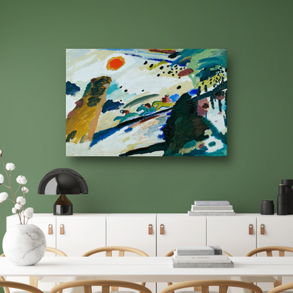 Romantisch landschap - Wassily Kandinsky poster