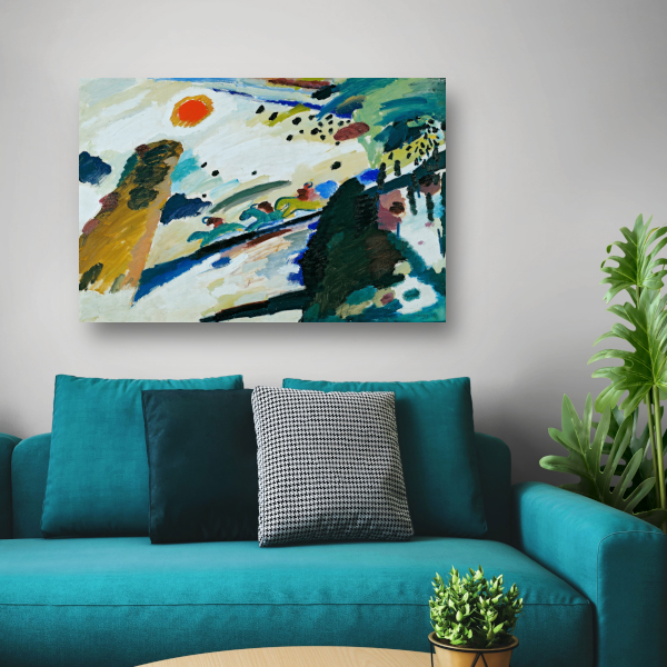 Romantisch landschap - Wassily Kandinsky poster