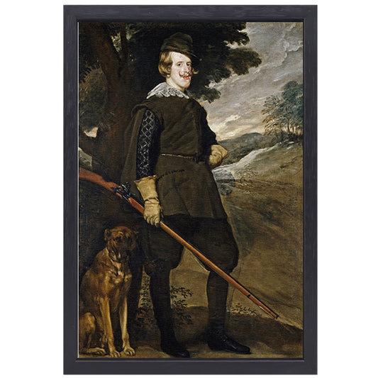 Filips IV als jager - Diego Velázquez canvas met baklijst