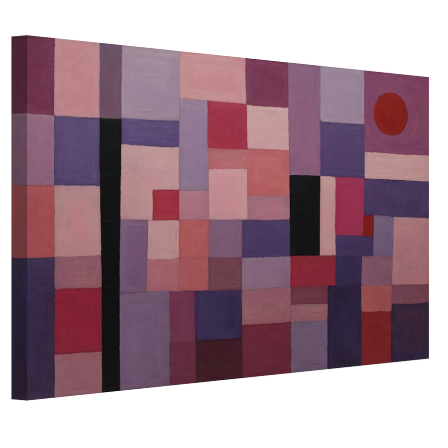 Harmonie van subtiele paarse en roze tinten canvas