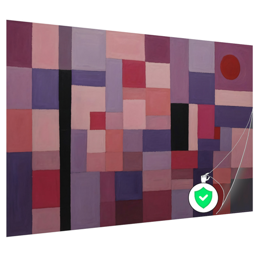 Harmonie van subtiele paarse en roze tinten poster