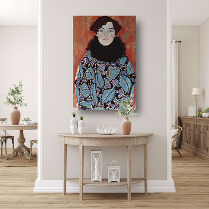 Portret van Johanna Staude - Gustav Klimt poster