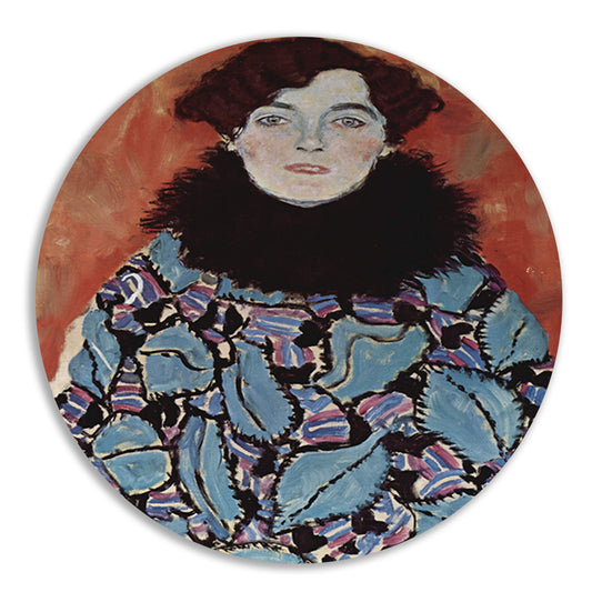 Portret van Johanna Staude - Gustav Klimt forex muurcirkel