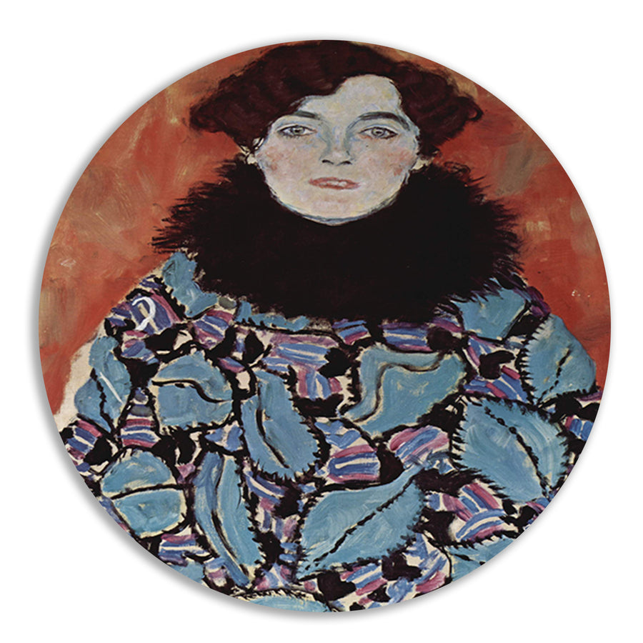 Portret van Johanna Staude - Gustav Klimt forex muurcirkel