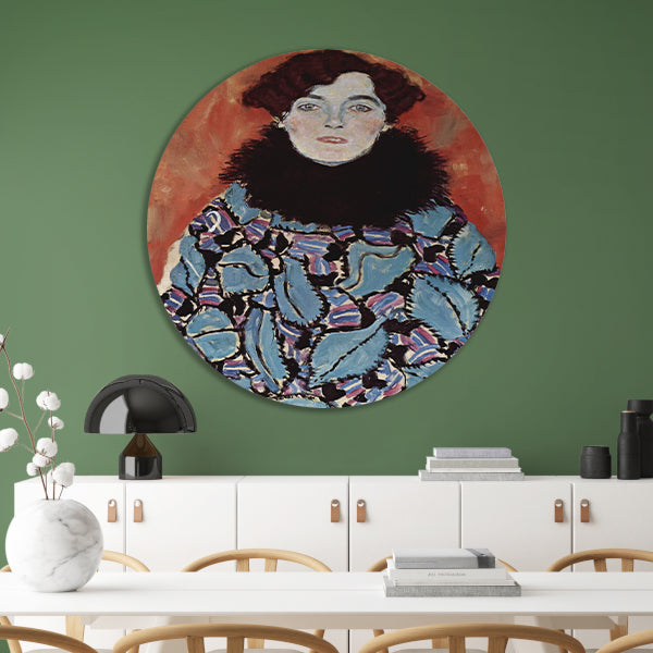 Portret van Johanna Staude - Gustav Klimt forex muurcirkel