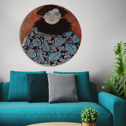 Portret van Johanna Staude - Gustav Klimt forex muurcirkel