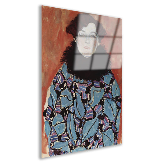Portret van Johanna Staude - Gustav Klimt Acrylglas