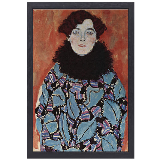 Portret van Johanna Staude - Gustav Klimt canvas met baklijst