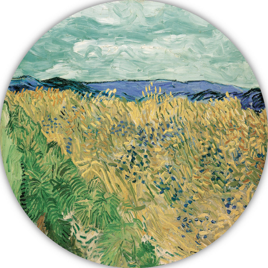 Tarweveld Met Korenbloemen - Vincent van Gogh forex muurcirkel