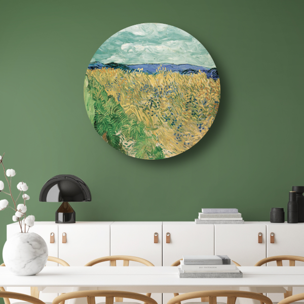 Tarweveld Met Korenbloemen - Vincent van Gogh forex muurcirkel