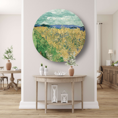 Tarweveld Met Korenbloemen - Vincent van Gogh forex muurcirkel