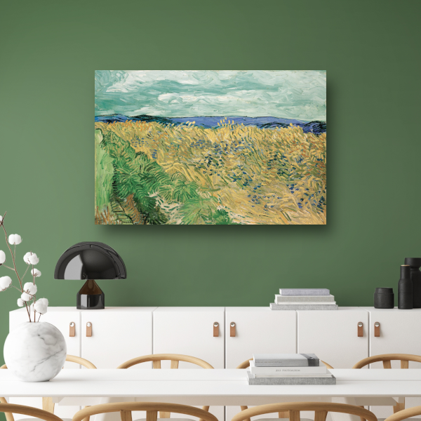 Tarweveld Met Korenbloemen - Vincent van Gogh canvas met baklijst