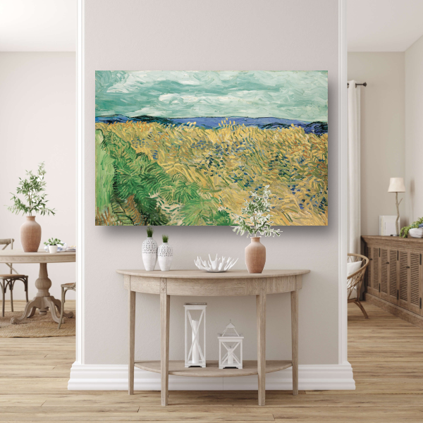 Tarweveld Met Korenbloemen - Vincent van Gogh canvas met baklijst