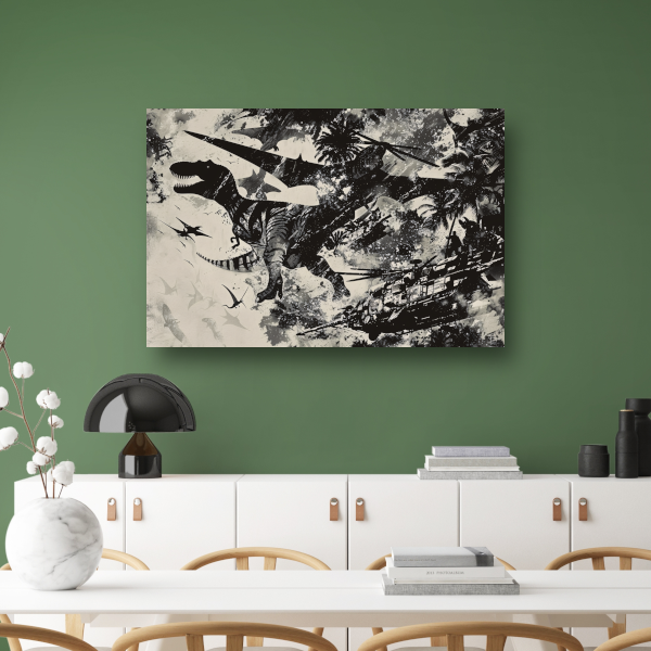 Minimalistische Lijnen Compositie canvas
