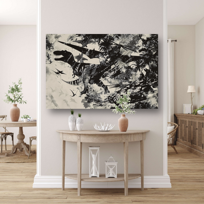 Minimalistische Lijnen Compositie canvas