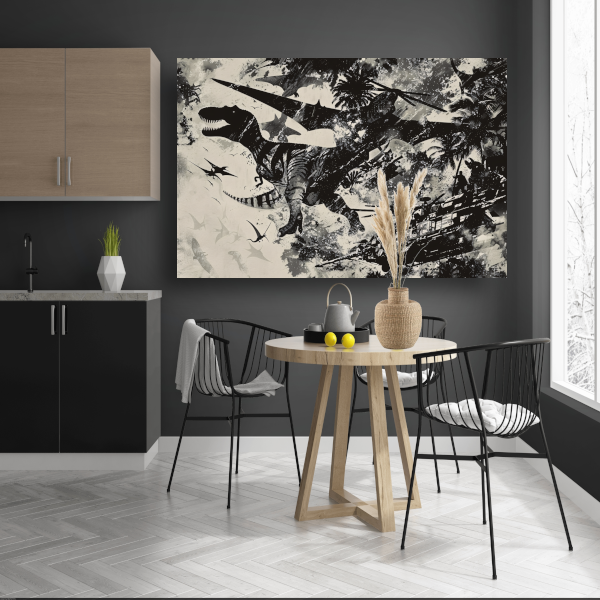 Minimalistische Lijnen Compositie canvas