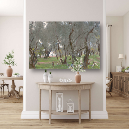 De Olijfgaard - John Singer Sargent canvas met baklijst