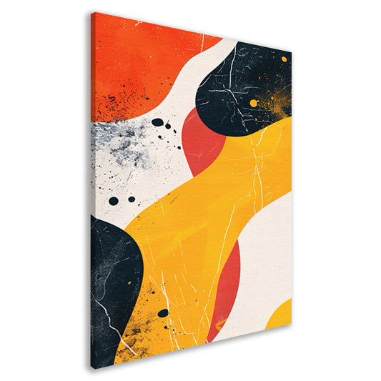 Abstract Kleurendans op Textuurrijk Canvas canvas
