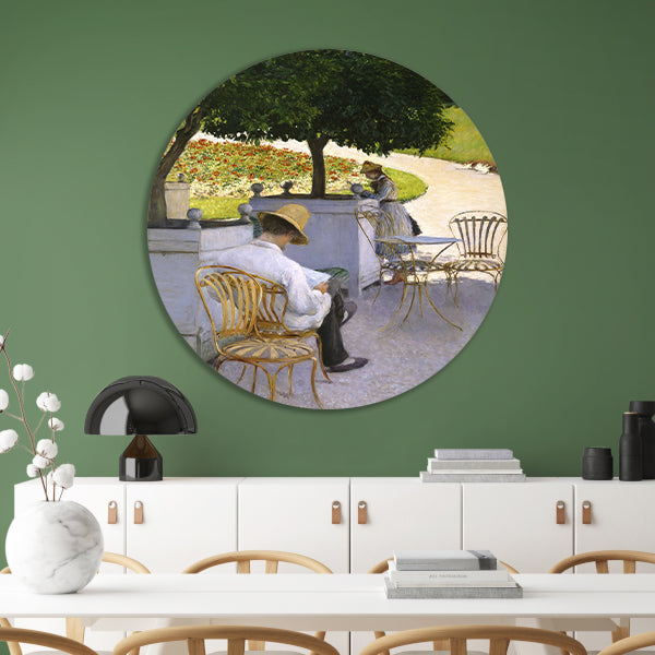 De sinaasappelbomen - Gustave Caillebotte forex muurcirkel